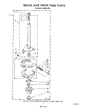 BRAKE AND DRIVE TUBE Diagram and Parts List for LA5400XTN0  Whirlpool Washer