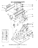 TOP AND CONSOLE Diagram and Parts List for LHA5600W2  Whirlpool Washer