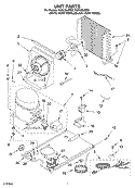 UNIT Diagram and Parts List for KUIS185JPW2  KitchenAid Ice Maker