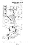 MACHINE BASE Diagram and Parts List for LC4500XSW0  Whirlpool Washer