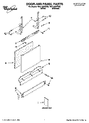 Part Location Diagram of WPW10274970 Whirlpool Exterior Door Panel - White