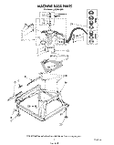 MACHINE BASE Diagram and Parts List for LA5800XSW1  Whirlpool Washer