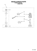 MISCELLANEOUS  PARTS, OPTIONAL PARTS (NOT INCLUDED) Diagram and Parts List for YLTE5243DQ7  Whirlpool Washer Dryer Combo