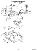 MACHINE BASE PARTS Diagram and Parts List for 4KATW4605TQ0  KitchenAid Washer