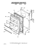 REFRIGERATOR DOOR, LIT/OPTIONAL Diagram and Parts List for ET14ZKXXG01  Whirlpool Refrigerator