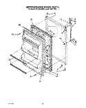 REFRIGERATOR DOOR, LIT/OPTIONAL Diagram and Parts List for RT14DKXYW01  Roper Refrigerator