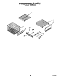 FREEZER SHELF Diagram and Parts List for KSSS36DBX01  KitchenAid Refrigerator