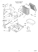 UNIT, LITERATURE Diagram and Parts List for DH50H0  Whirlpool Dehumidifier