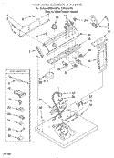 TOP AND CONSOLE Diagram and Parts List for GEN2000HQ0  Whirlpool Dryer