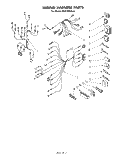 WIRING HARNESS Diagram and Parts List for RM278PXK0  Whirlpool Microwave Oven Combo