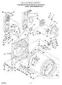 BULKHEAD Diagram and Parts List for RGS7648EQ0  Roper Dryer
