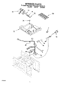 INTERIOR Diagram and Parts List for TMH14XLB0  Estate Microwave