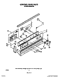 CONTROL PANEL Diagram and Parts List for RS6300XVW0  Whirlpool Range