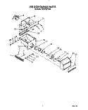 ICE CONTAINER Diagram and Parts List for KSSS48DYW00  KitchenAid Refrigerator