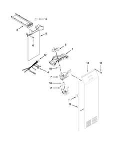 Air Flow Parts Diagram and Parts List for KSC23C8EYY03  KitchenAid Refrigerator