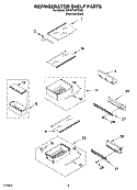 Part Location Diagram of 2256400 Whirlpool Duct, Meat Pan