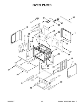 06 - Oven Parts Diagram and Parts List for KOCE500ESS06  KitchenAid Microwave Oven Combo