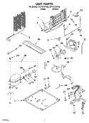 UNIT Diagram and Parts List for CT21GKXKT02  Crosley Refrigerator