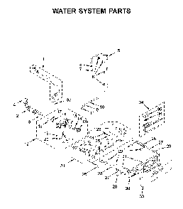 Water system parts Diagram and Parts List for WFW6620HW2  Whirlpool Washer