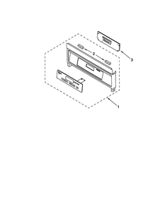 Control Panel Diagram and Parts List for RS610PXHW1  Whirlpool Range