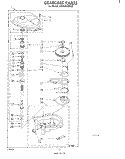 GEARCASE Diagram and Parts List for LA5460XMW2  Whirlpool Washer
