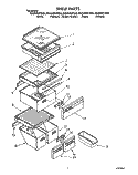 SHELF Diagram and Parts List for ED25DWXTG04  Whirlpool Refrigerator