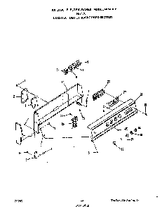 Backguard Diagram and Parts List for F5817*0  Roper Range