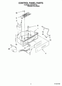 CONTROL PANEL PARTS Diagram and Parts List for KUIC15PLTS2  KitchenAid Ice Maker