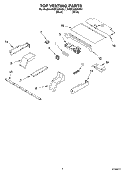 TOP VENTING, OPTIONAL Diagram and Parts List for KEBC206KWH1  KitchenAid Wall Oven