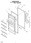 Part Location Diagram of 4390926 Whirlpool PANEL-EXT