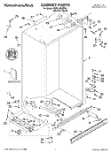 CABINET PARTS Diagram and Parts List for KSSC48QMS00  KitchenAid Refrigerator