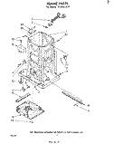 FRAME Diagram and Parts List for TF8503XLP1  Whirlpool Trash Compactor