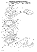 REFRIGERATOR SHELF PARTS Diagram and Parts List for KSRK22XLBT00  KitchenAid Refrigerator