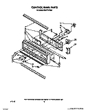CONTROL PANEL, LIT/OPTIONAL Diagram and Parts List for KEBS176WBL2  KitchenAid Wall Oven