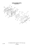 OVEN DOOR Diagram and Parts List for N9257L1  Roper Range