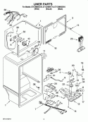 LINER PARTS Diagram and Parts List for ET1CHMXKB10  Whirlpool Refrigerator