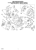 SECTION Diagram and Parts List for LER5634LW0  Whirlpool Dryer