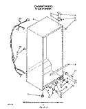 CABINET Diagram and Parts List for EV190FXWN01  Whirlpool Freezer