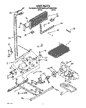 UNIT Diagram and Parts List for ET20RKXXW01  Whirlpool Refrigerator