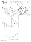 TOP AND CABINET, LIT/OPTIONAL Diagram and Parts List for LSV6234AW0  Whirlpool Washer