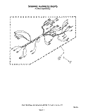 WIRING HARNESS Diagram and Parts List for KEBI100VBL0  KitchenAid Wall Oven