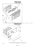 FRONT, CABINET Diagram and Parts List for ACE094XT0  Whirlpool Air Conditioner