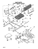 UNIT Diagram and Parts List for ET22DMXAN02  Whirlpool Refrigerator