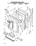 REFRIGERATOR DOOR Diagram and Parts List for KTRS22QAWH00  KitchenAid Refrigerator