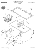 SECTION Diagram and Parts List for TCF1510EW03  Whirlpool Freezer