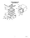 OVEN LINER Diagram and Parts List for KEBS177XWH0  KitchenAid Wall Oven