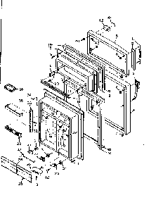 Door Parts Diagram and Parts List for 106W16EIM5  Kenmore Refrigerator