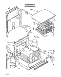 OVEN, LIT/OPTIONAL Diagram and Parts List for KEBI100YBL1  KitchenAid Wall Oven