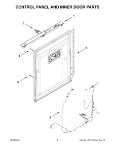 Part Location Diagram of W11729111 Whirlpool SCREW