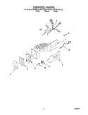 CONTROL Diagram and Parts List for KSBS25FJBL00  KitchenAid Refrigerator